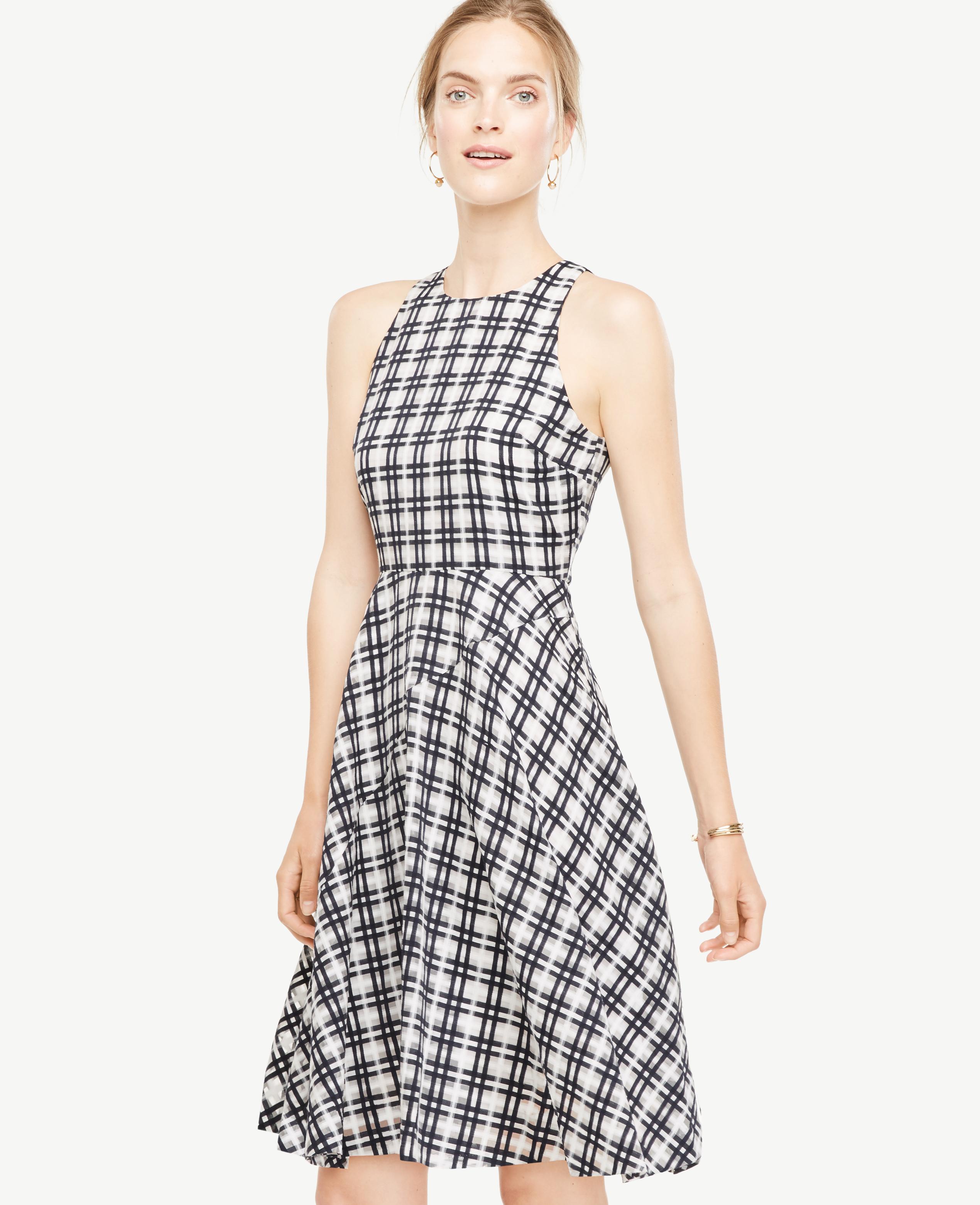 ann taylor plaid dress