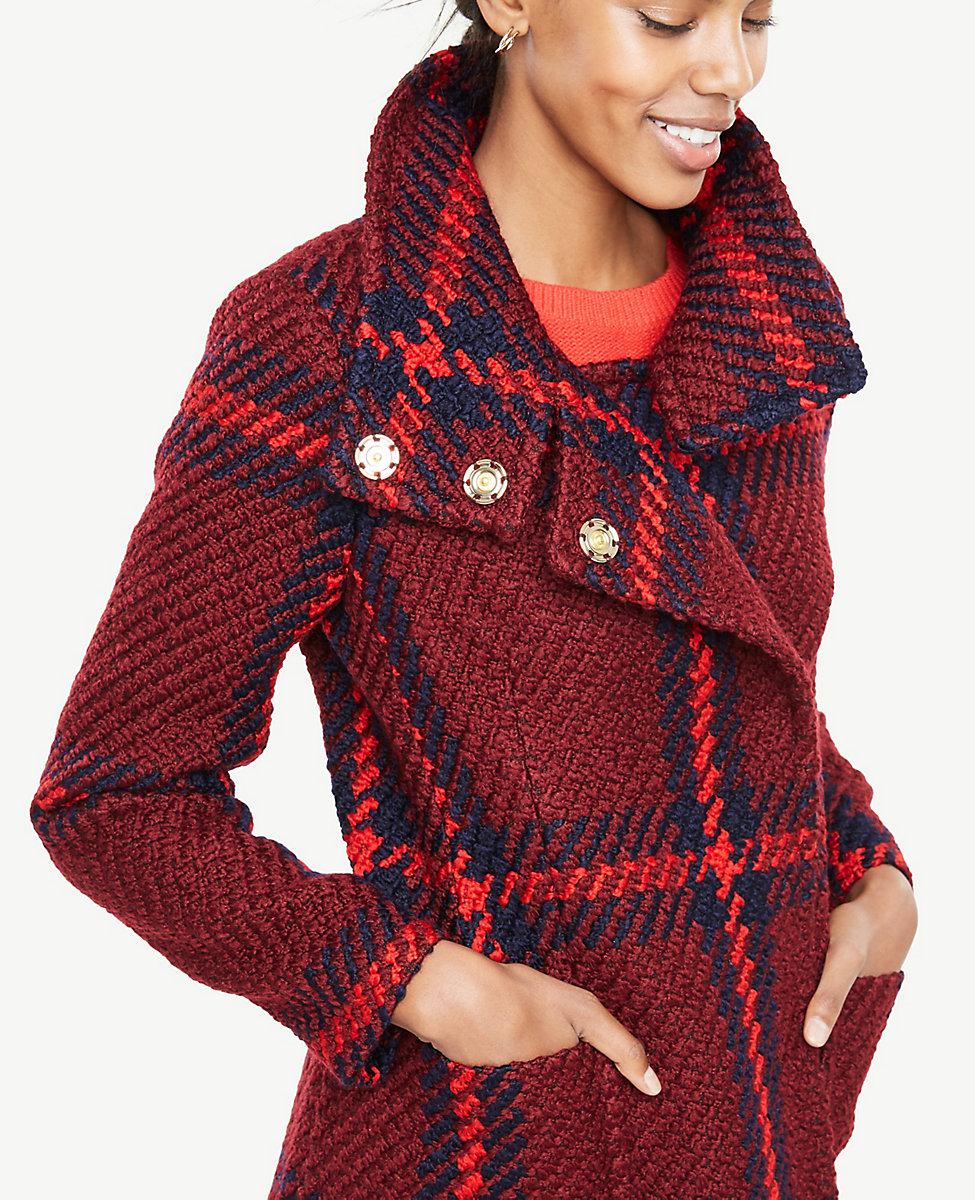 ann taylor plaid jacket