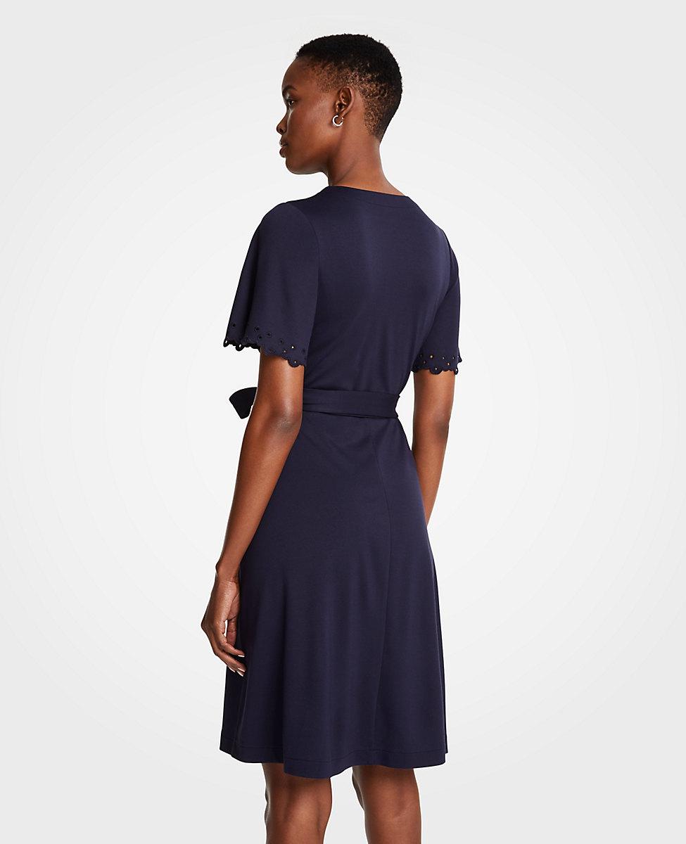ann taylor flutter sleeve dress