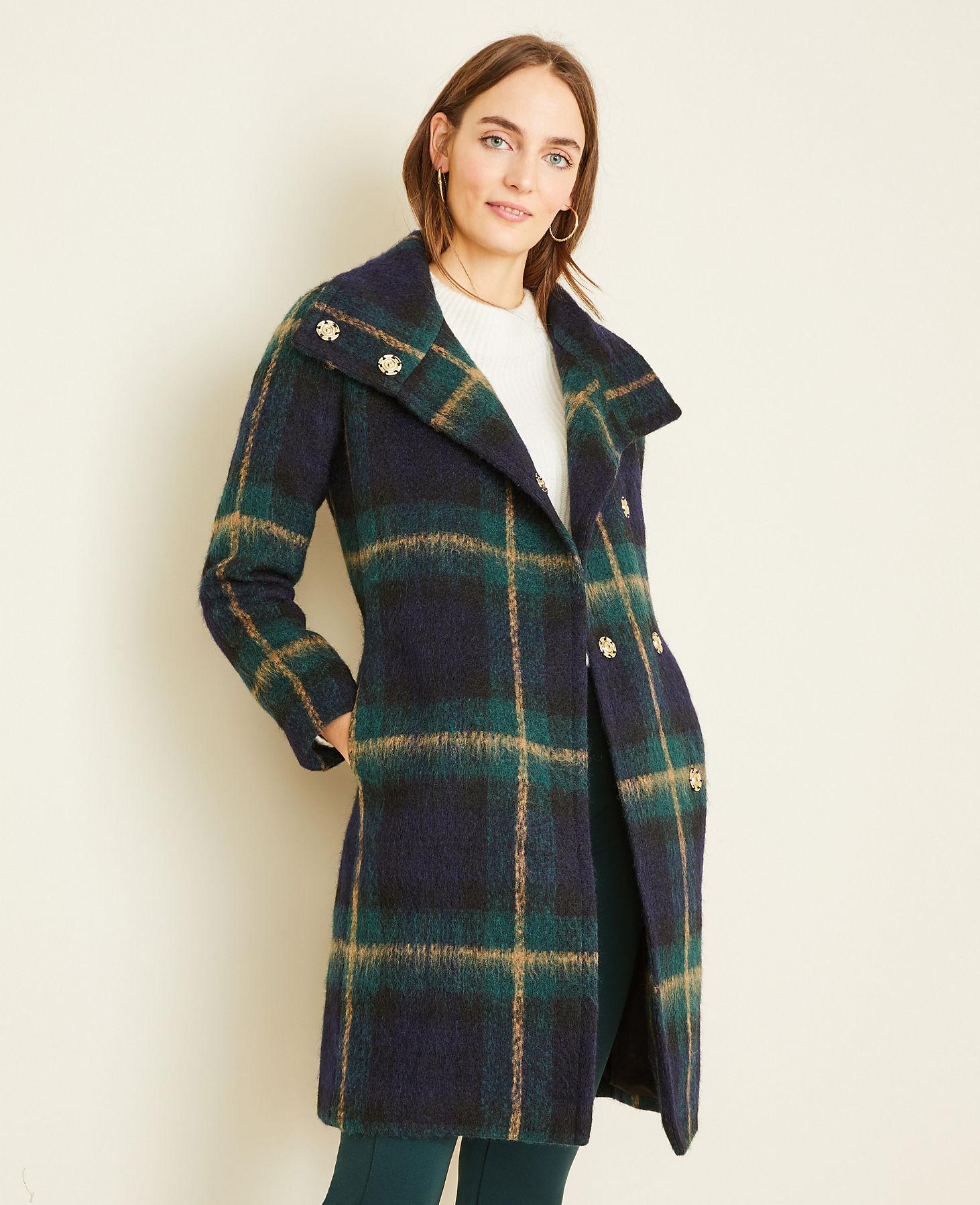 blackwatch plaid coat