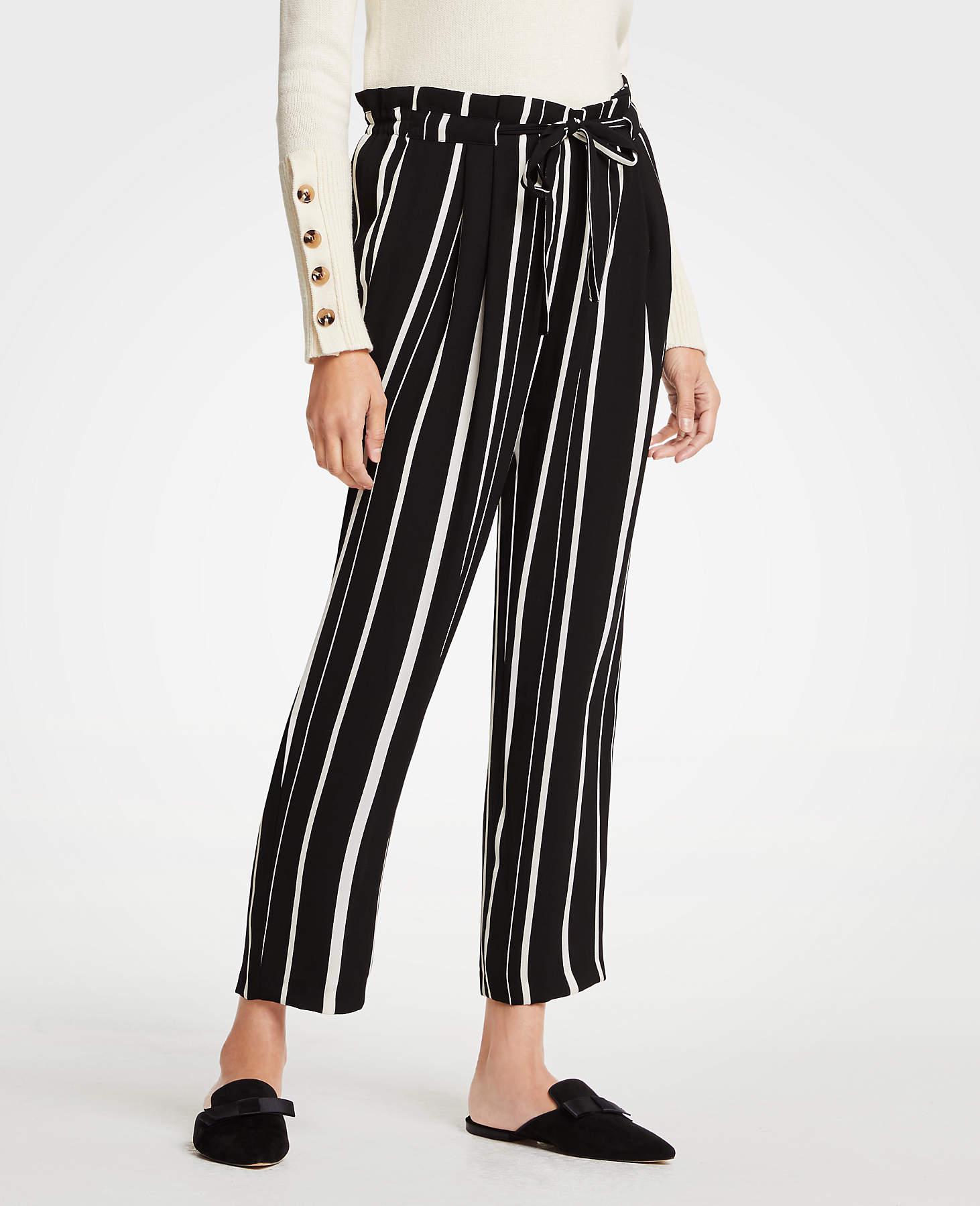 ann taylor striped pants