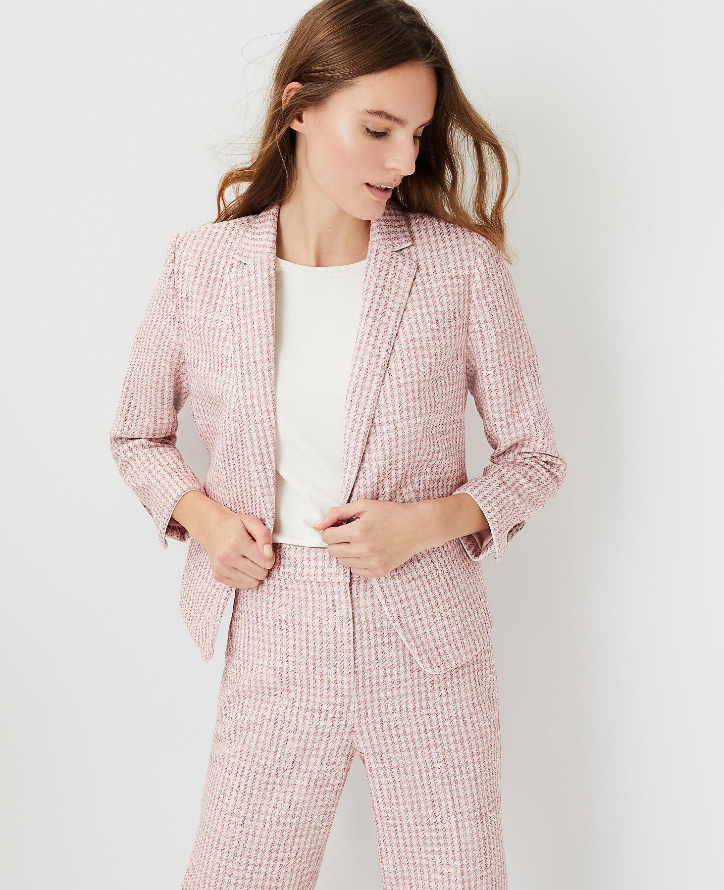 ann taylor houndstooth jacket