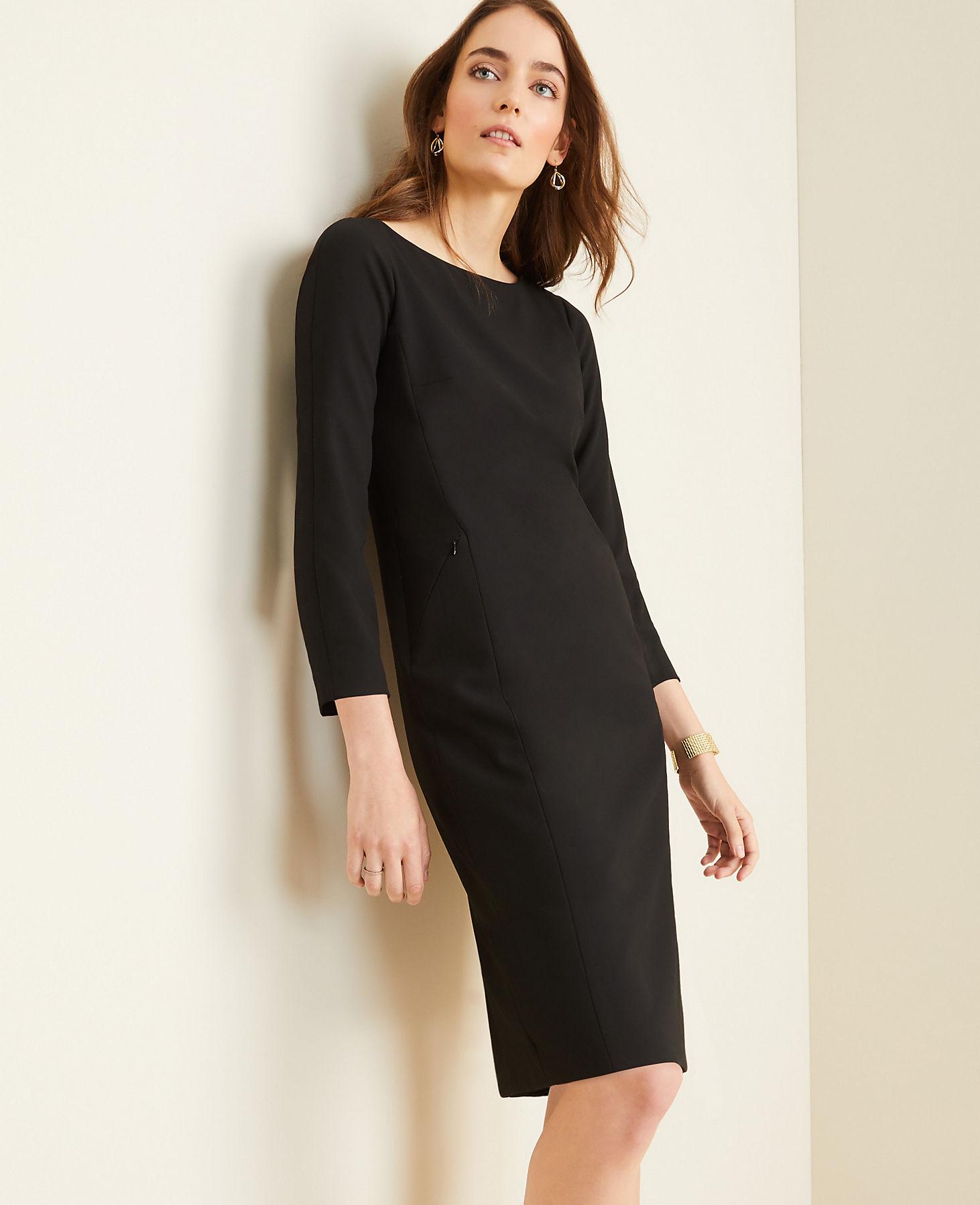 ann taylor black dress