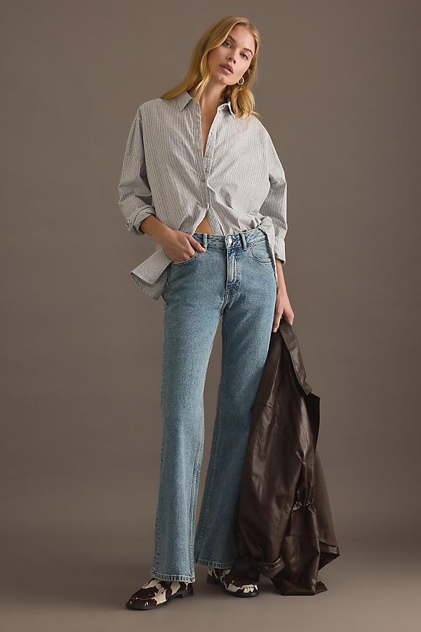 Denim Elba Mid-Rise Bootcut Jeans in Brown Lyst UK