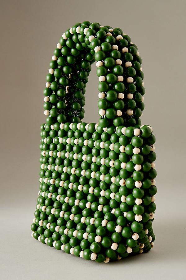 Anthropologie Anika Beaded Clutch Bag in Green | Lyst UK