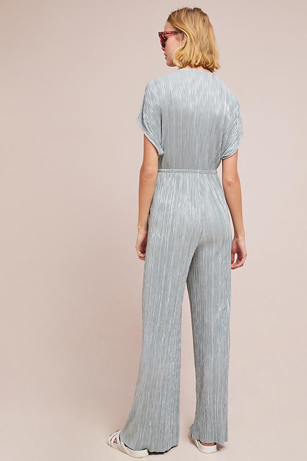 metallic jumpsuit anthropologie