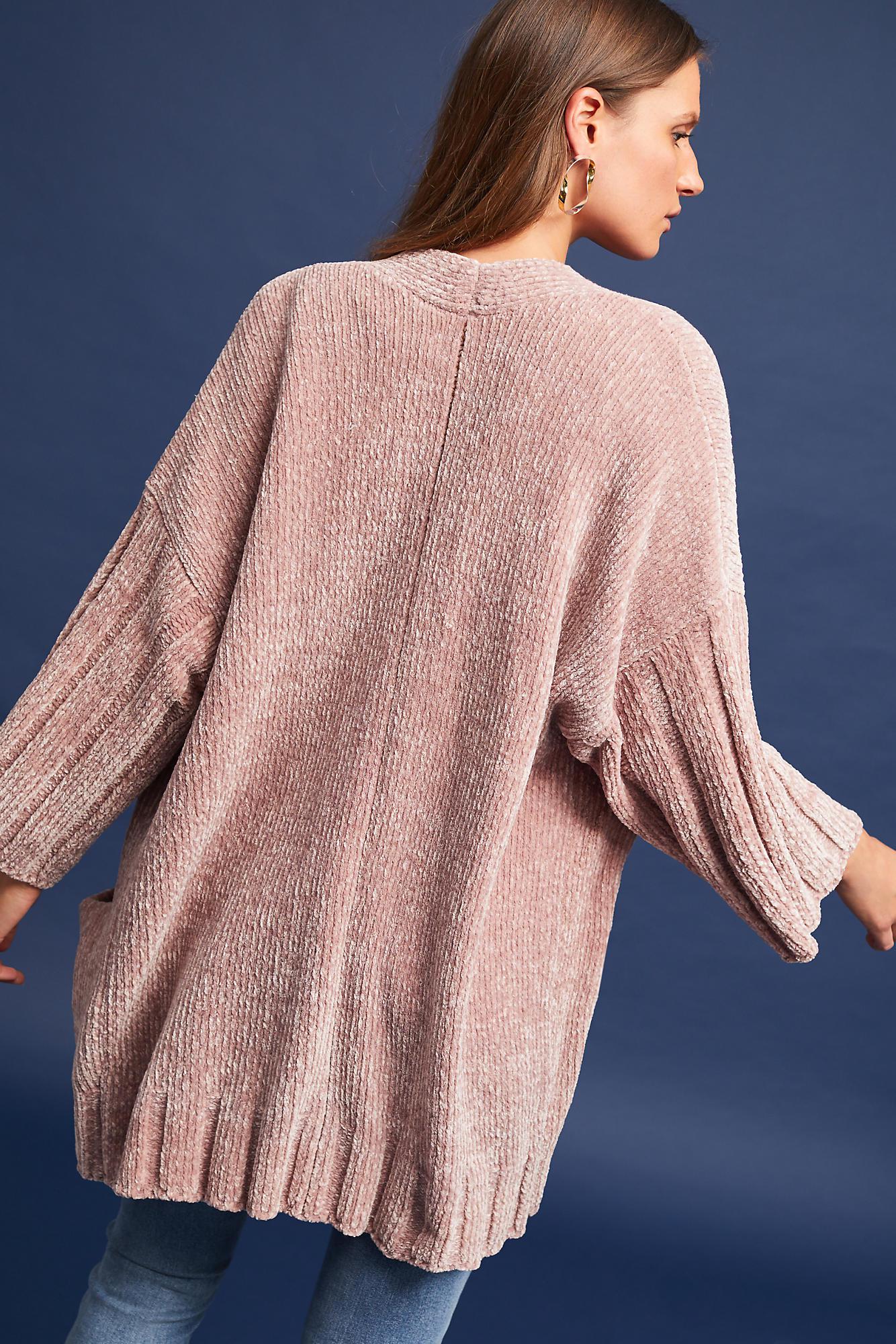 Moth chenille cardigan hot sale
