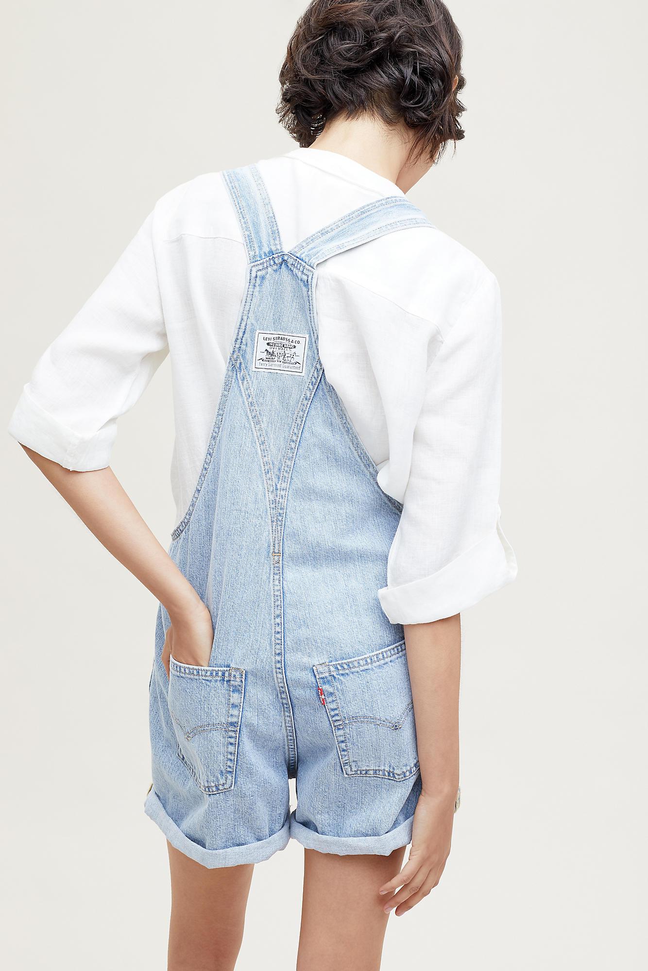 هونج كونج levi dungaree shorts 