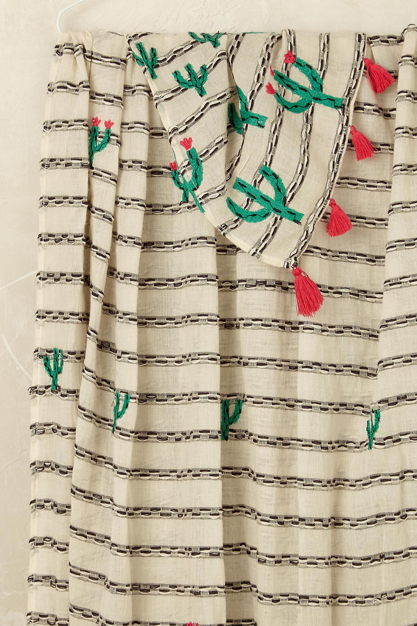 Anthropologie Cotton Mojave Cactus Print Scarf Lyst
