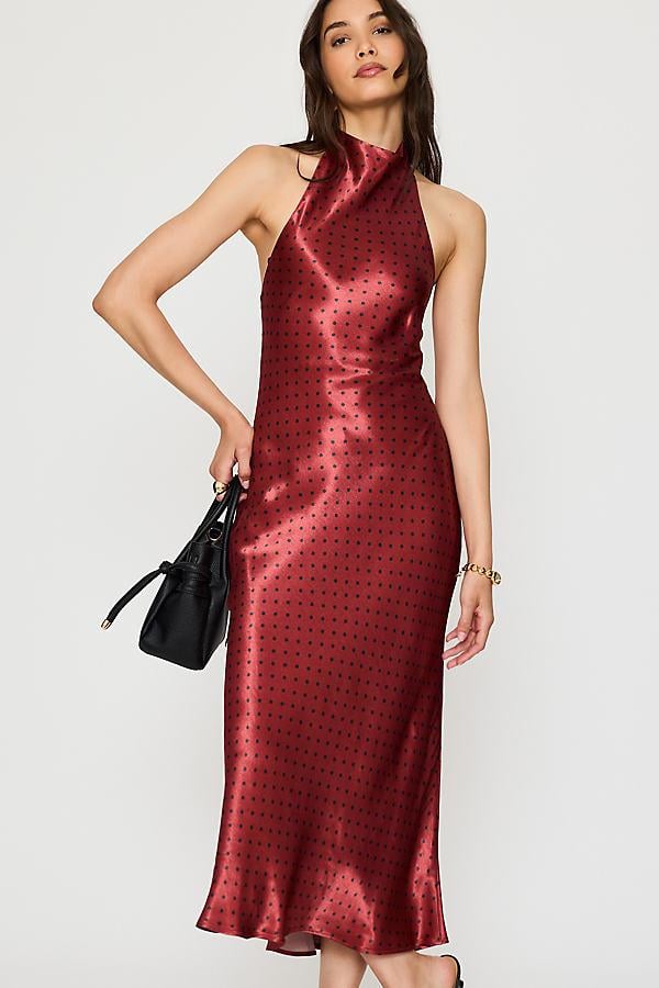 by anthropologie halter slip midi dress Drop Waist Silk Sleeveless Dresses Midi Anthropologie Sleeveless Sheer Linen Maxi Flare Dress