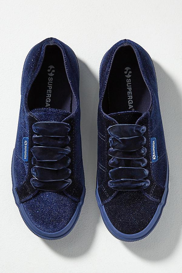 superga velvet trainers