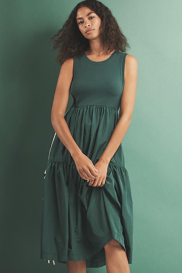 Daily Practice Bowline Sleeveless Midi Dress in Green | Lyst UK