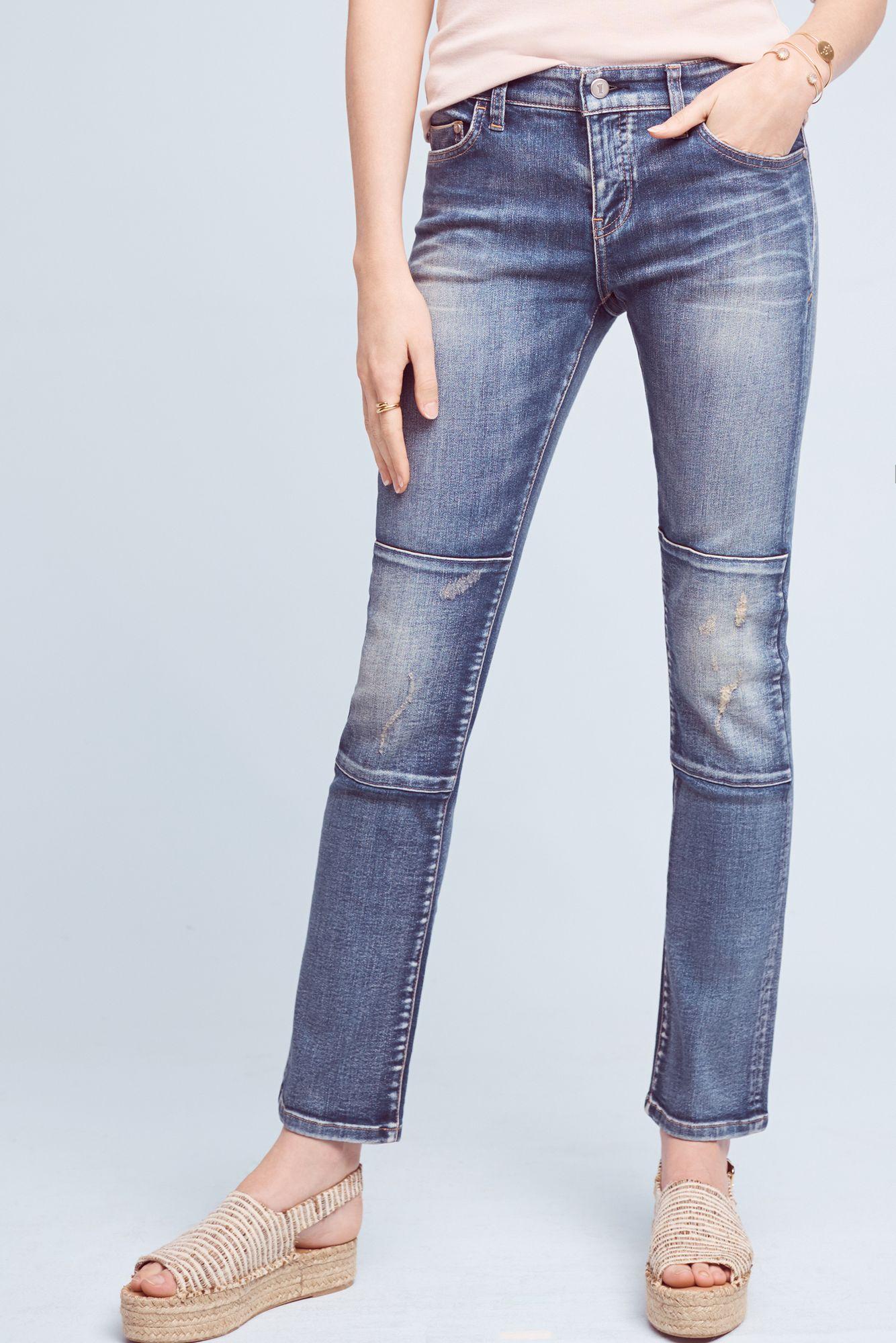 Lyst - Pilcro Parallel Mid-rise Straight Jeans in Blue
