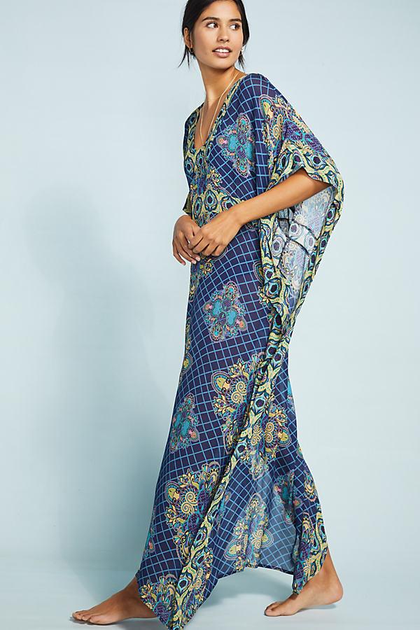 Blnk Meribina Tileprint Coverup Dress in Blue Lyst
