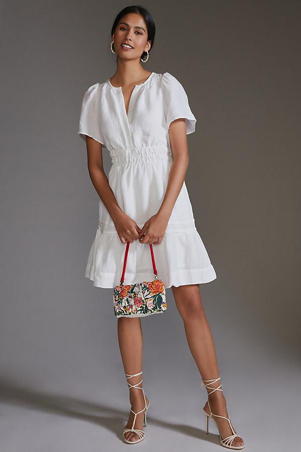 Anthropologie The Somerset Mini Dress: Linen Edition in White | Lyst UK