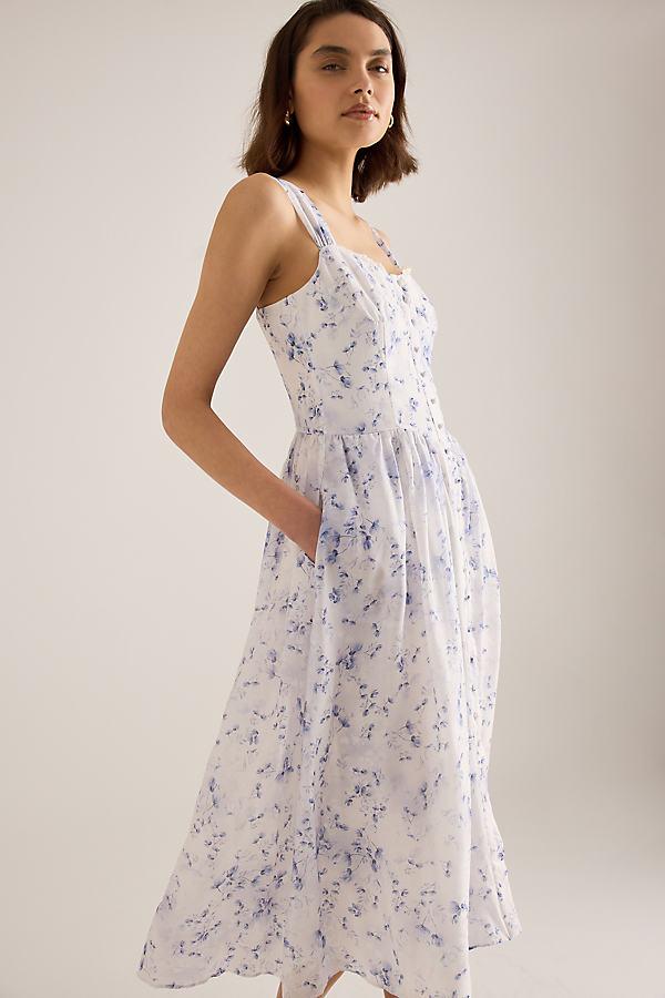 Bardot Malea Midi Dress in White | Lyst UK