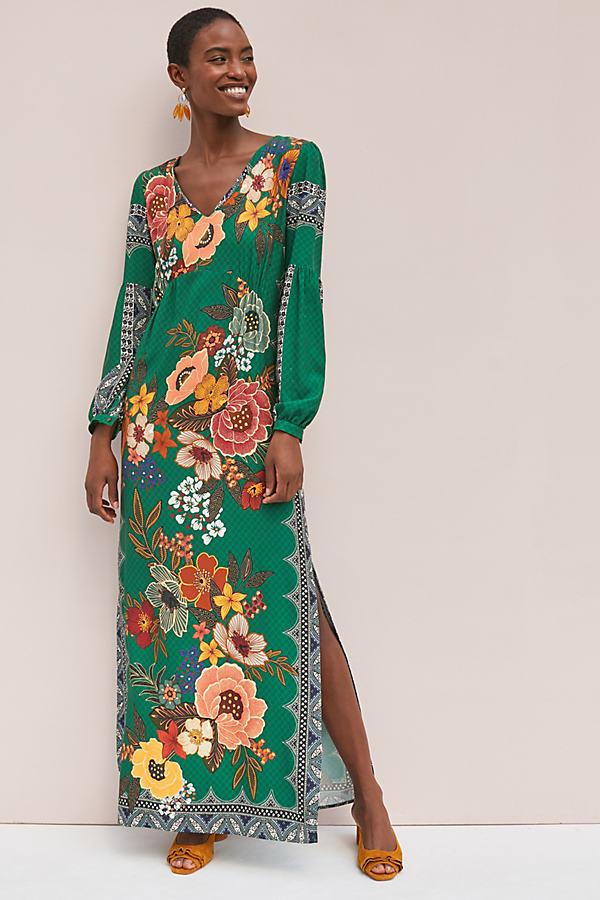 FARM Rio Verdor Maxi Dress in Green - Lyst