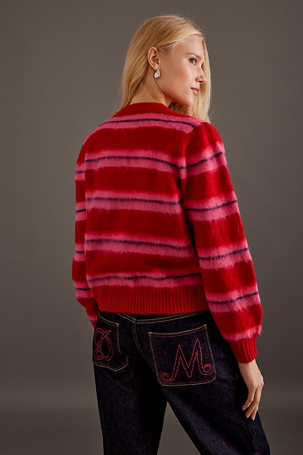 トップス Damson MADDER Cardigan Red Pink Stripe Cece Stripe Cardi - Pink Stripe – Lisa Says Gah