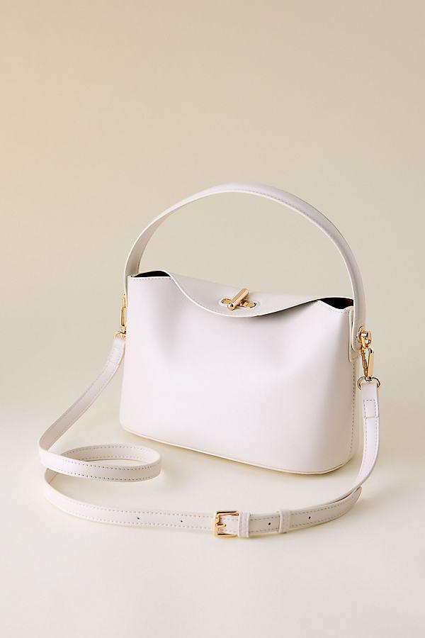 Melie Bianco Lana Faux-Leather Shoulder Bag in Natural | Lyst UK