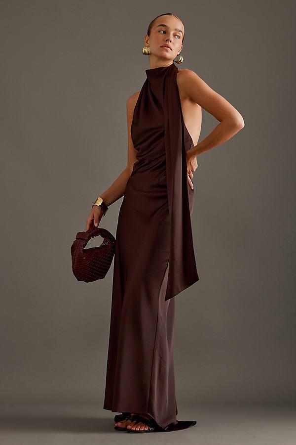 significant other brown dress Plus Size Open-Front Cardigan with Tipping main image 1