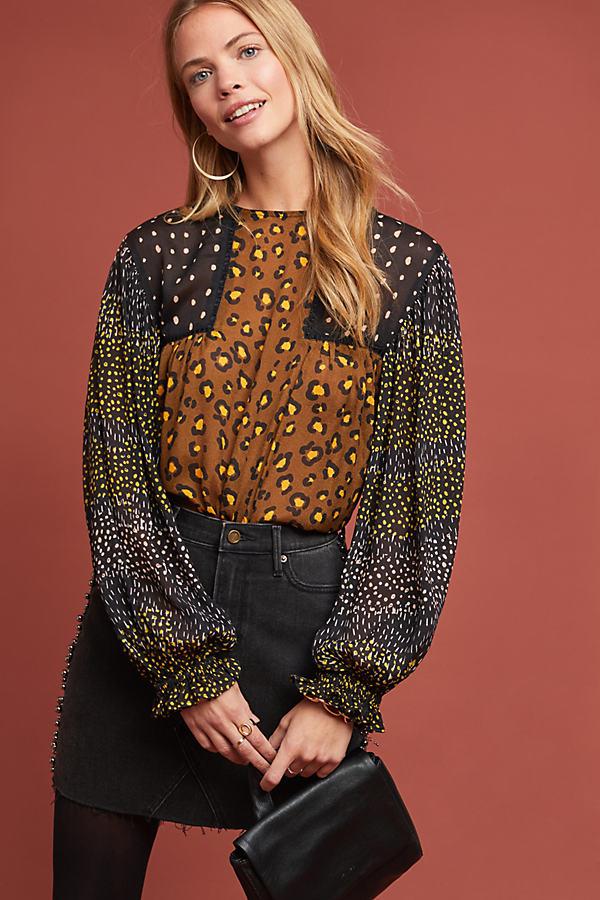 eclectic peasant blouse