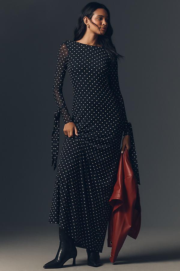 AFRM Marion Long-Sleeve Crew-Neck Mesh Maxi Dress in Blue | Lyst UK AFRM Marion Long-Sleeve Crew-Neck Mesh Maxi Dress in Blue | Lyst UK