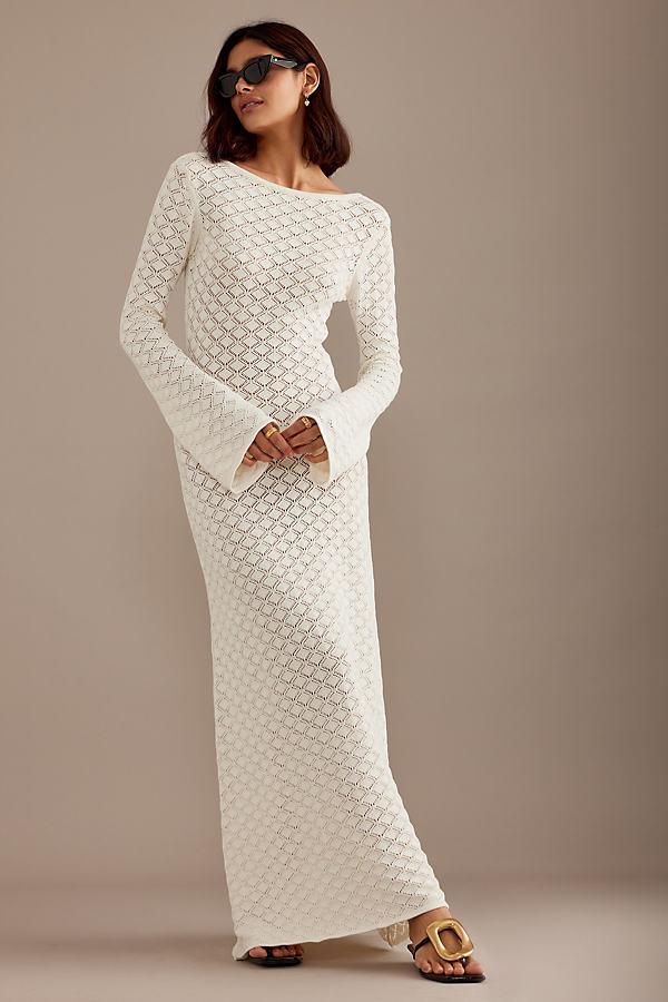 Charlie Holiday Long-sleeve Knit Maxi Dress in Natural | Lyst UK Charlie Holiday Long-sleeve Knit Maxi Dress in Natural | Lyst UK