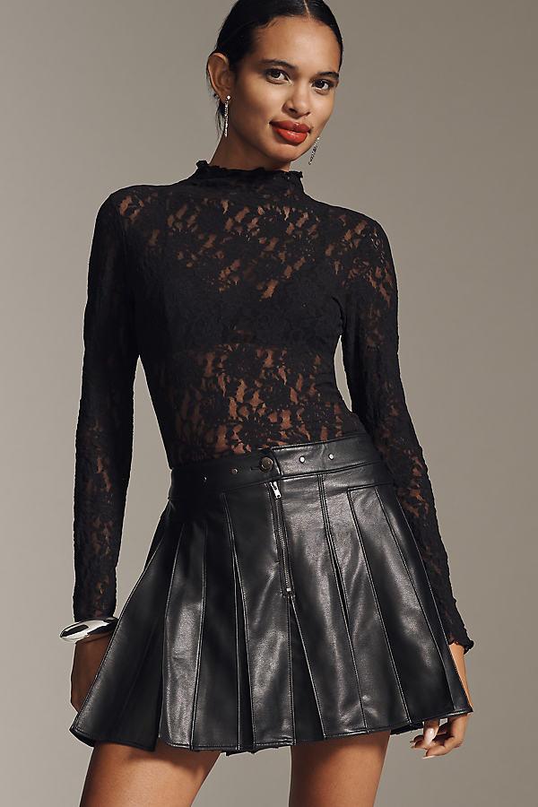 Faux Leather Pleated Mini Skirts for Women Up to 80% off Lyst UK