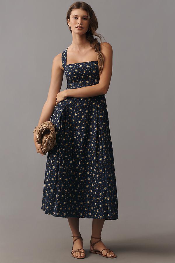 knee length dresses for ladies Maeve Halter Bow-Front Midi Dress main image 0