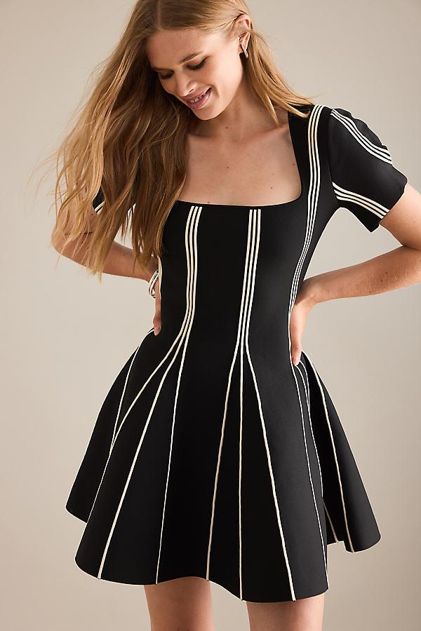 black anthropologie knitted dress Anthropologie Knit Cut-Out Long-Sleeve Maxi Dress In Black - 35% Off
