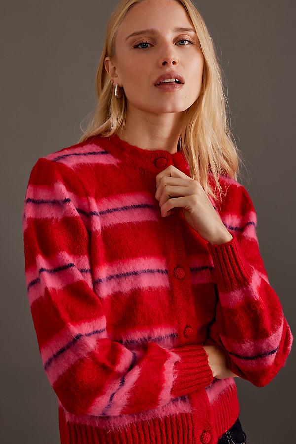 Damson Madder Cece Cardigan in Red | Lyst UK