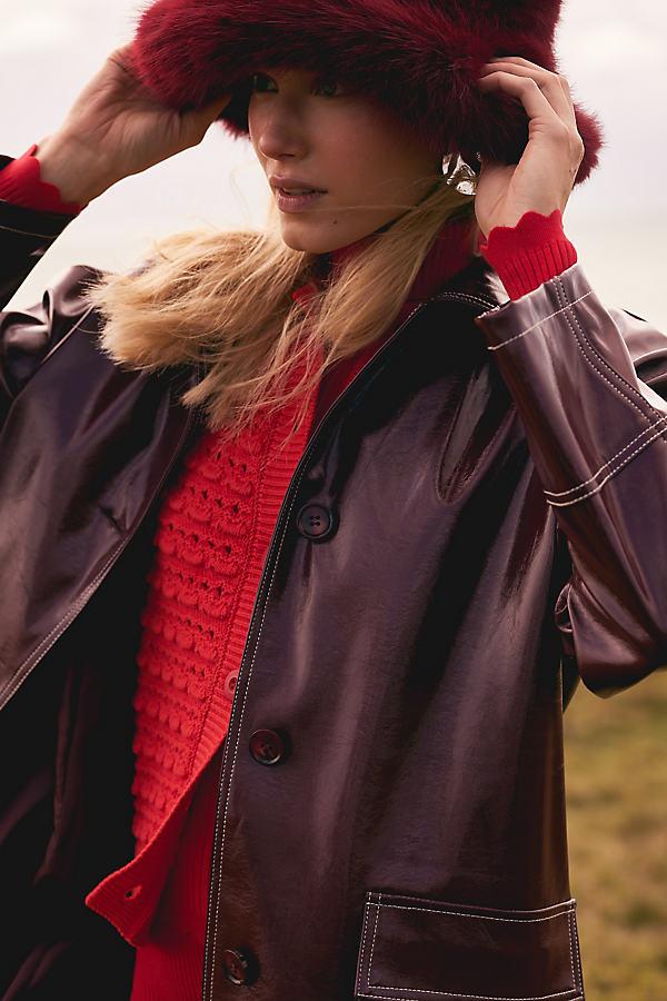 By Anthropologie Faux Fur Bucket Hat in Red | Lyst UK display picture 2