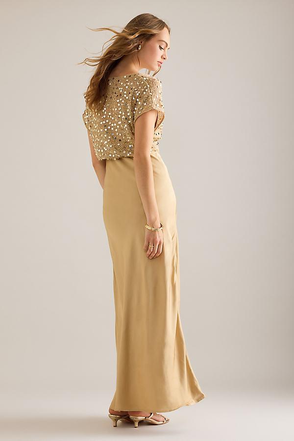 gold sequin elodie dress Gold Sequin Elodie Dress | Wedding Guest
