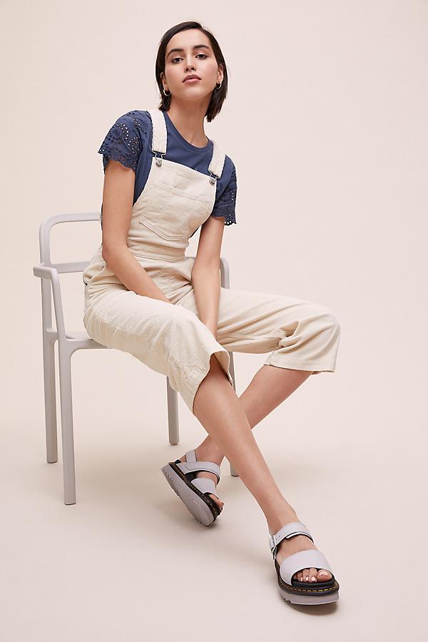 Ribcage Wide-leg Corduroy Dungarees 
