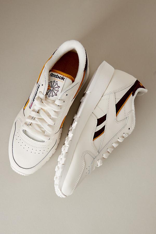 Reebok Classic Leather Trainers in Natural | Lyst UK