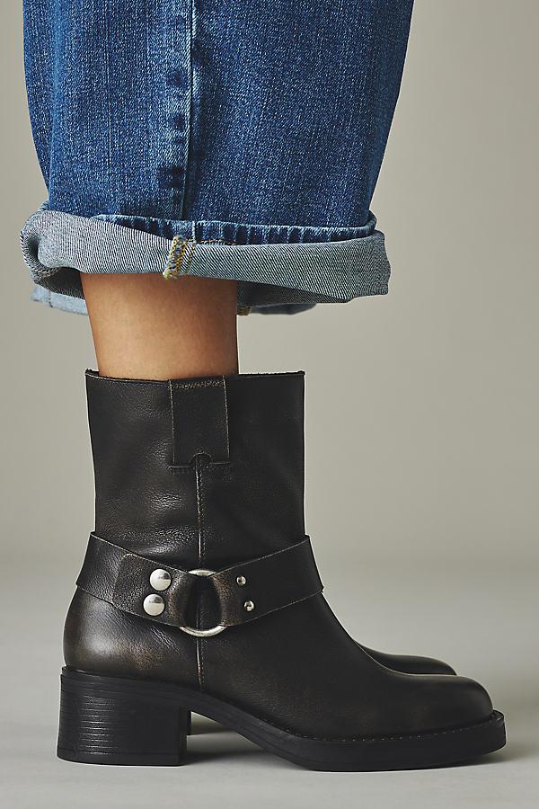 By Anthropologie Short Biker Boots in Black Lyst UK
