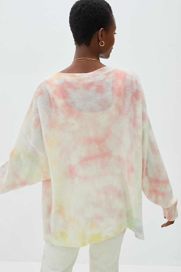 California Tie dye Cashmere Cardigan