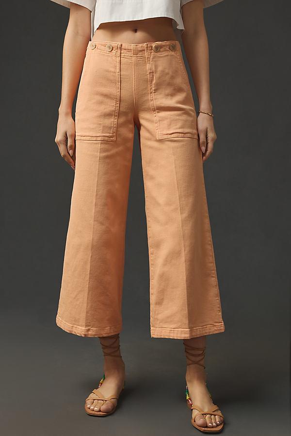 The Kit High-Rise Wide-Leg Utility Trousers by Pilcro