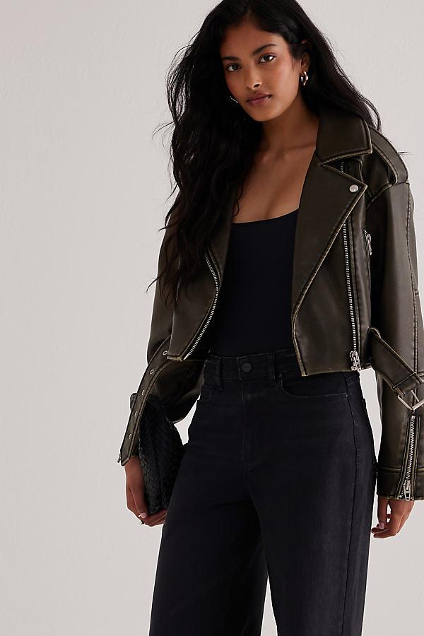 Blank Nyc Black Leather Moto Jacket Online