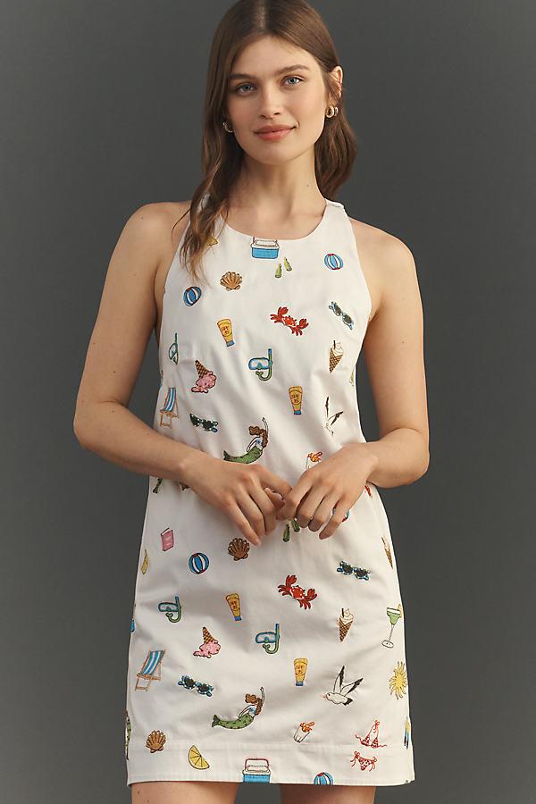 maeve sleeveless seamed fit & flare mini dress Maeve Sleeveless Seamed Fit & Flare Mini Dress