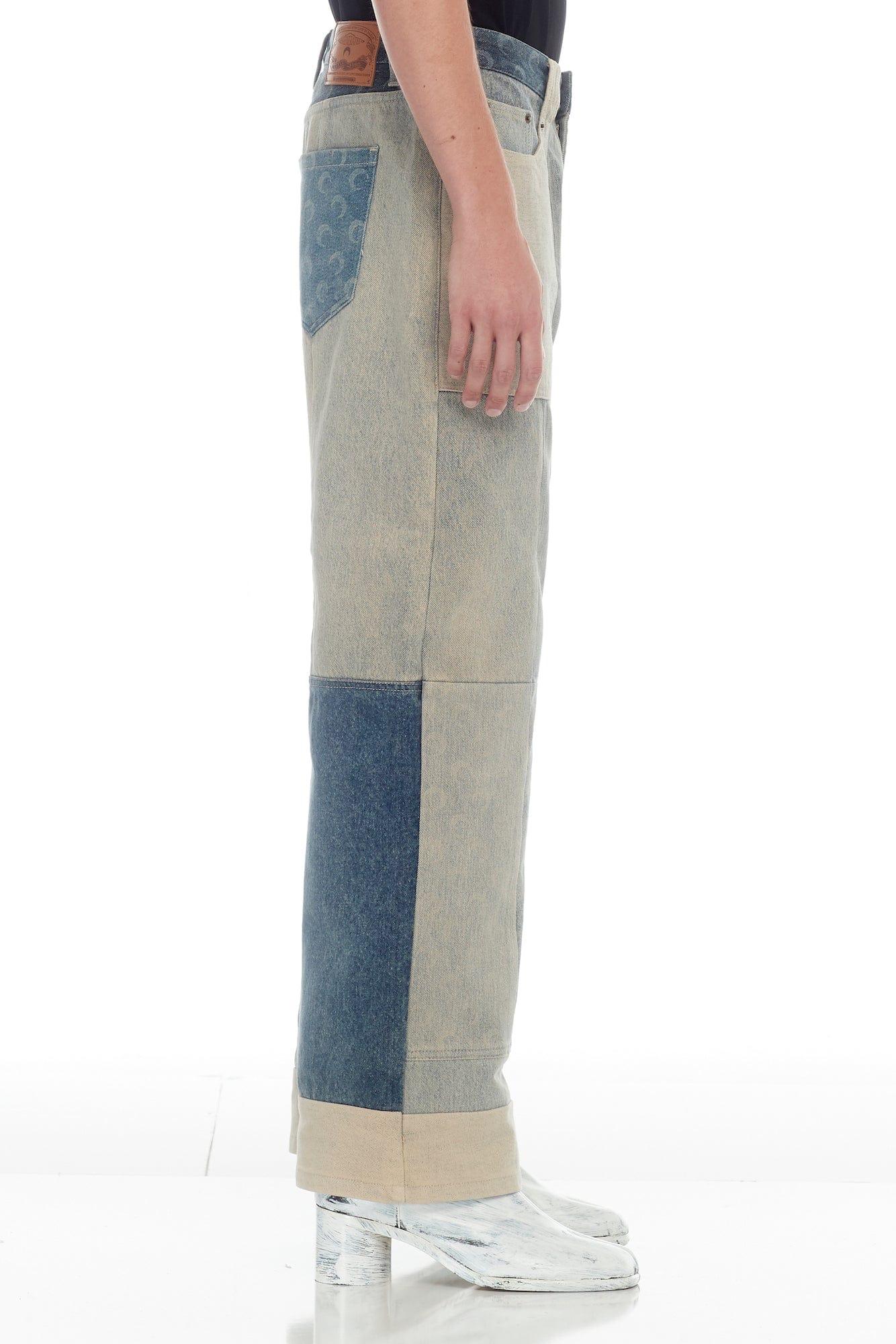 Patchwork denim cargo pants - Marine Serre - Women