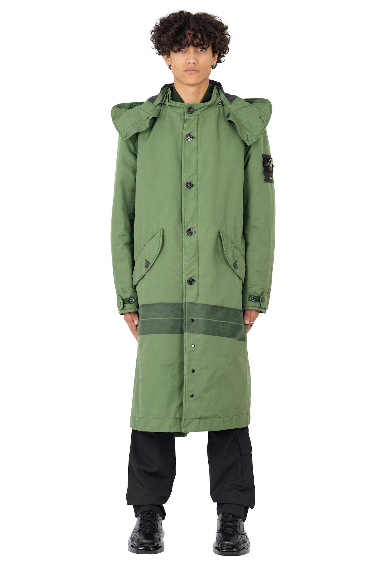 droogte Correlaat String string Stone Island Olive Long Parka in Green for Men | Lyst