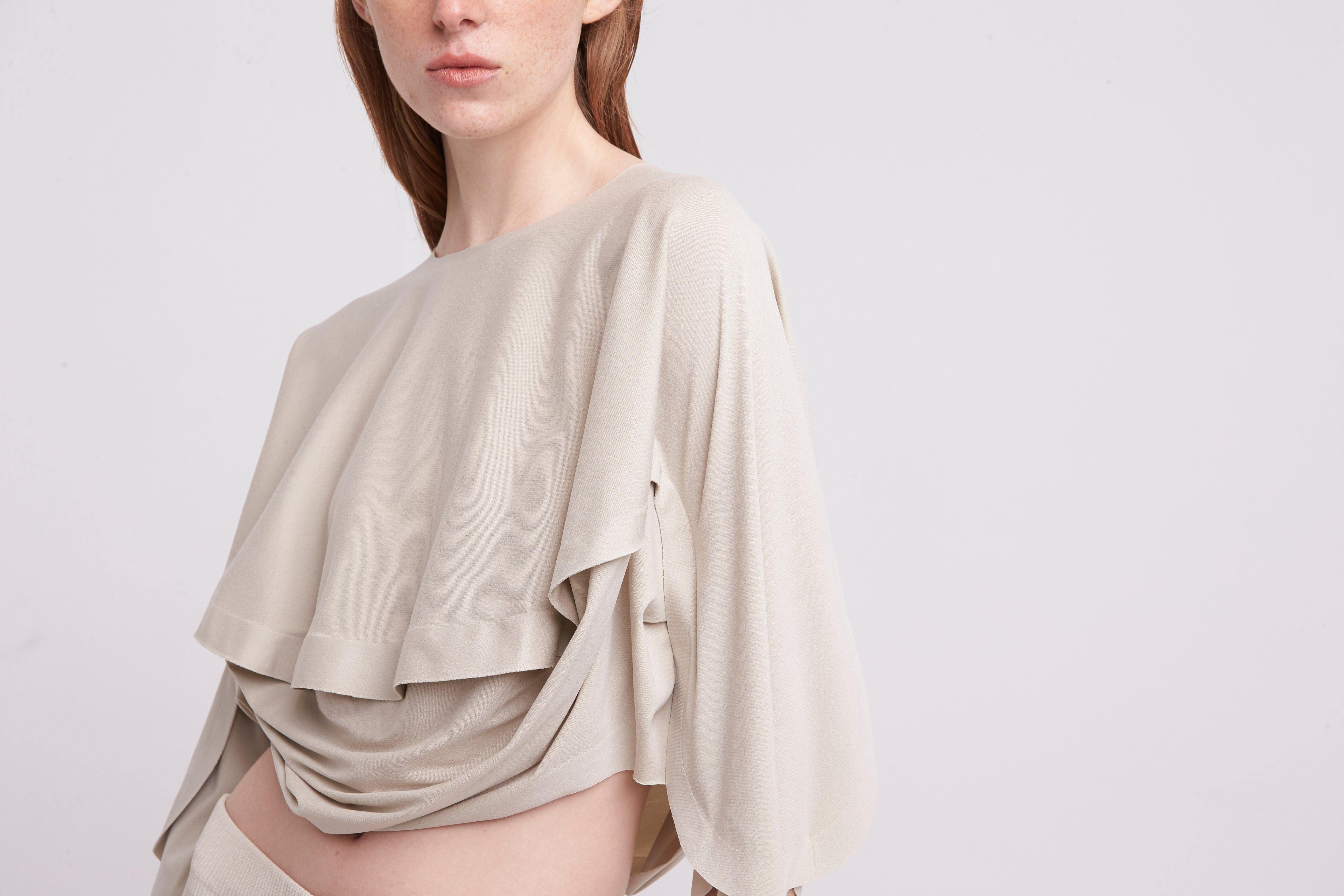 Pleats Please Issey Miyake A-poc Roar Top In Greige in Natural | Lyst