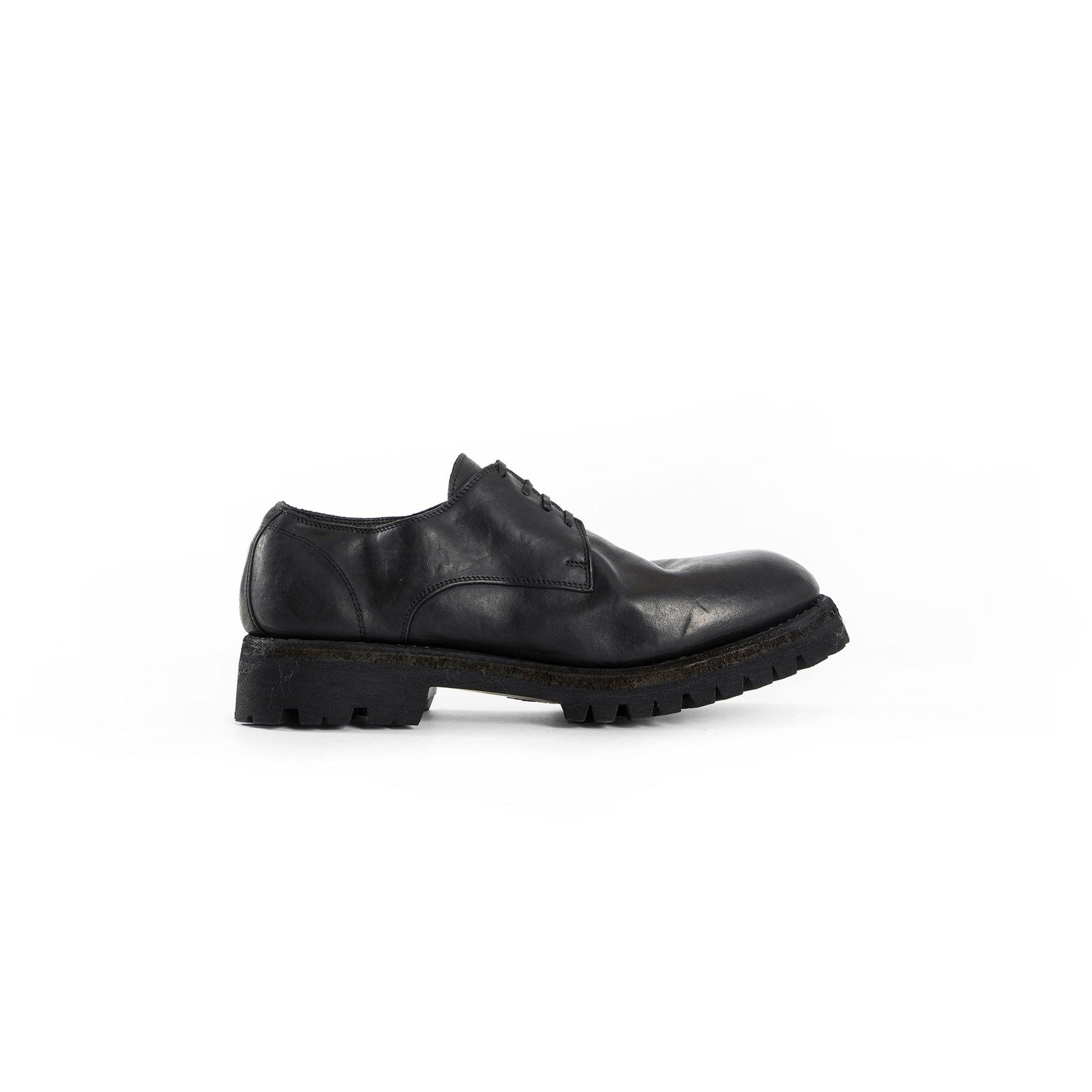 Guidi Classic Derby Shoes in Black | Lyst