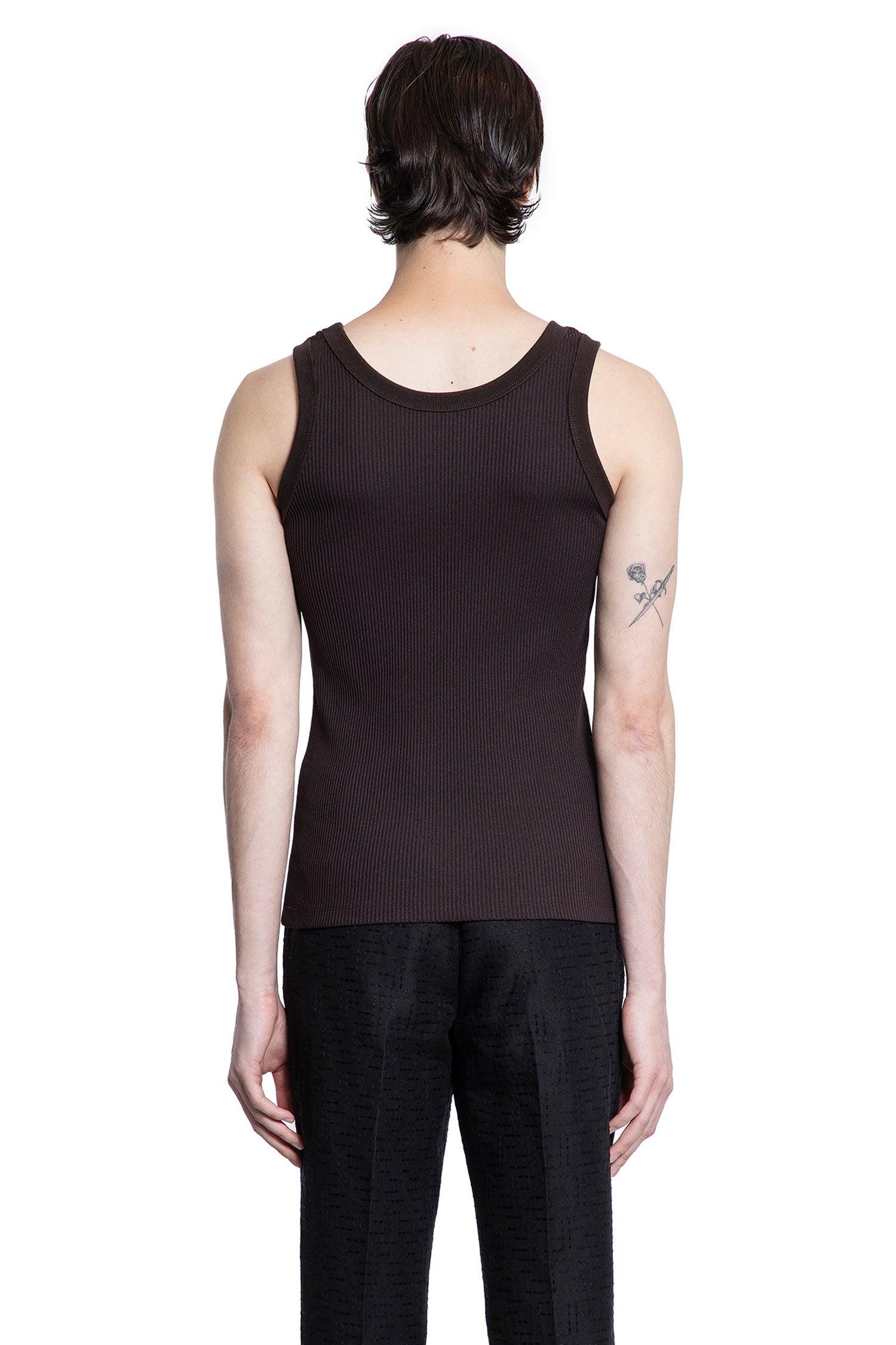 Tシャツ・カットソー FENDI RIBBED COTTON TANK TOP Fendi Ribbed cotton tank top | The Fashion Square