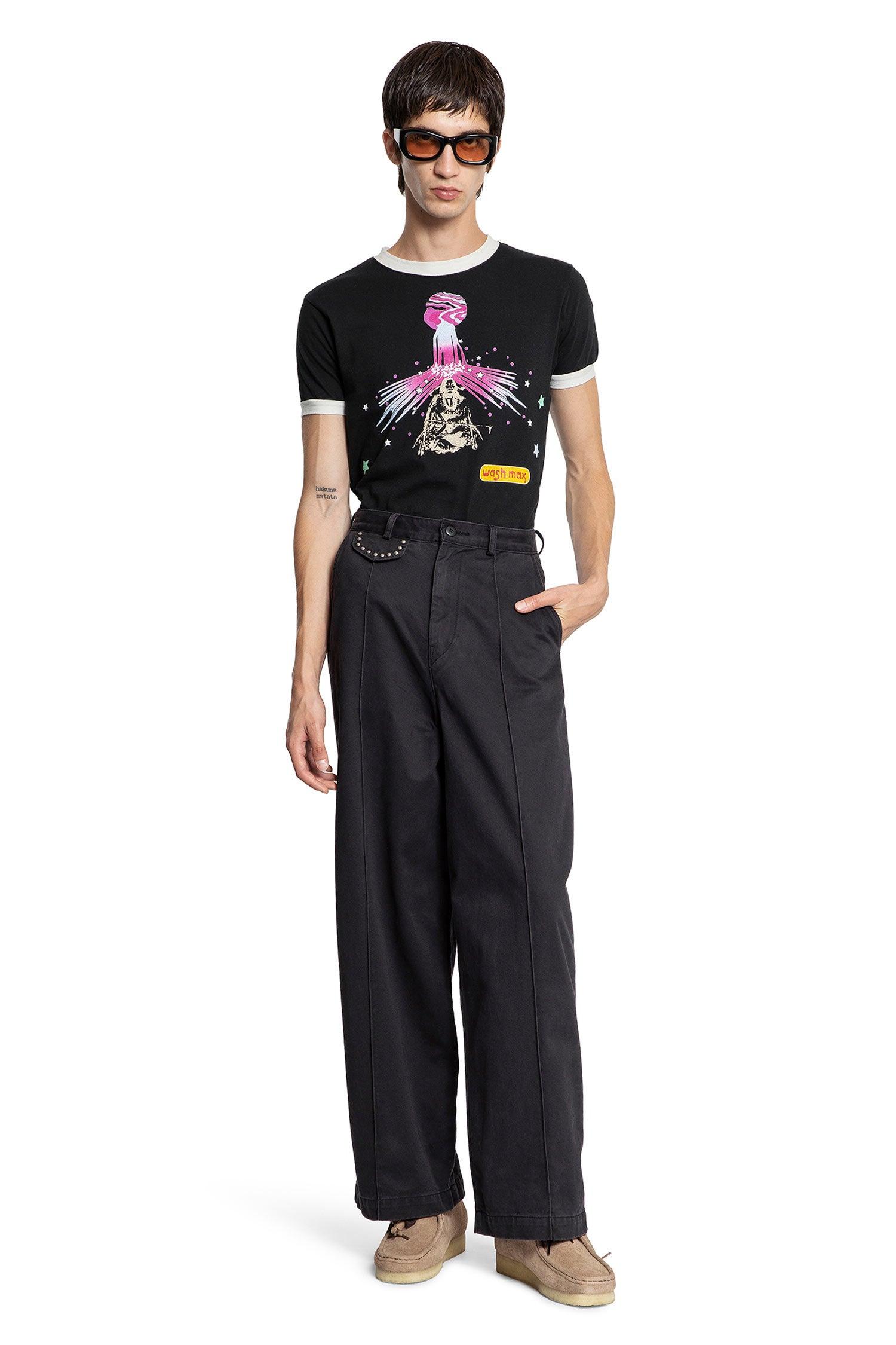 『KAPITAL』Chino Boogie Day Baggy Pants Kapital Chino Boogie Day Baggy Pants in Black for Men | Lyst