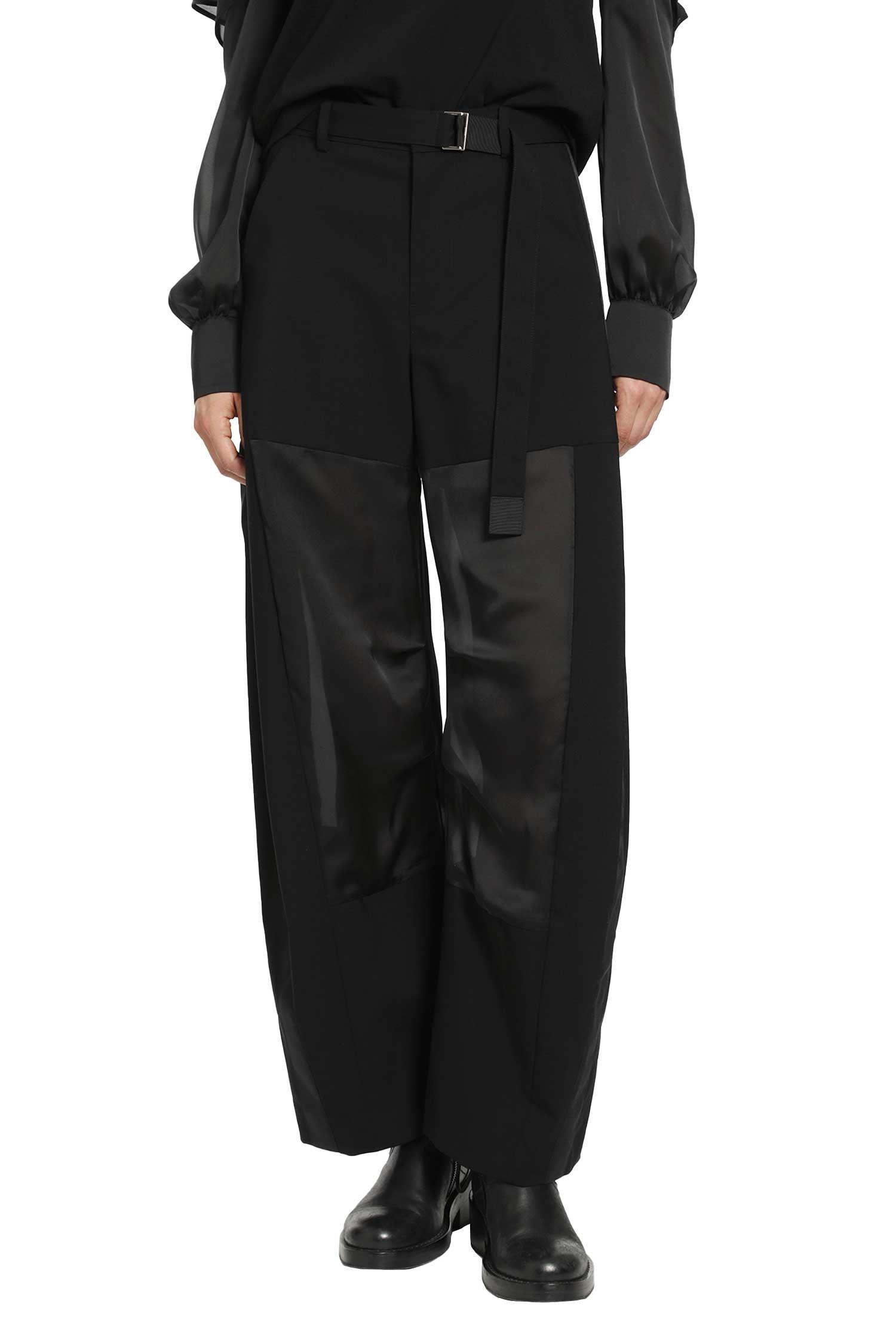 Sacai Wool Suiting Pants in Black | Lyst