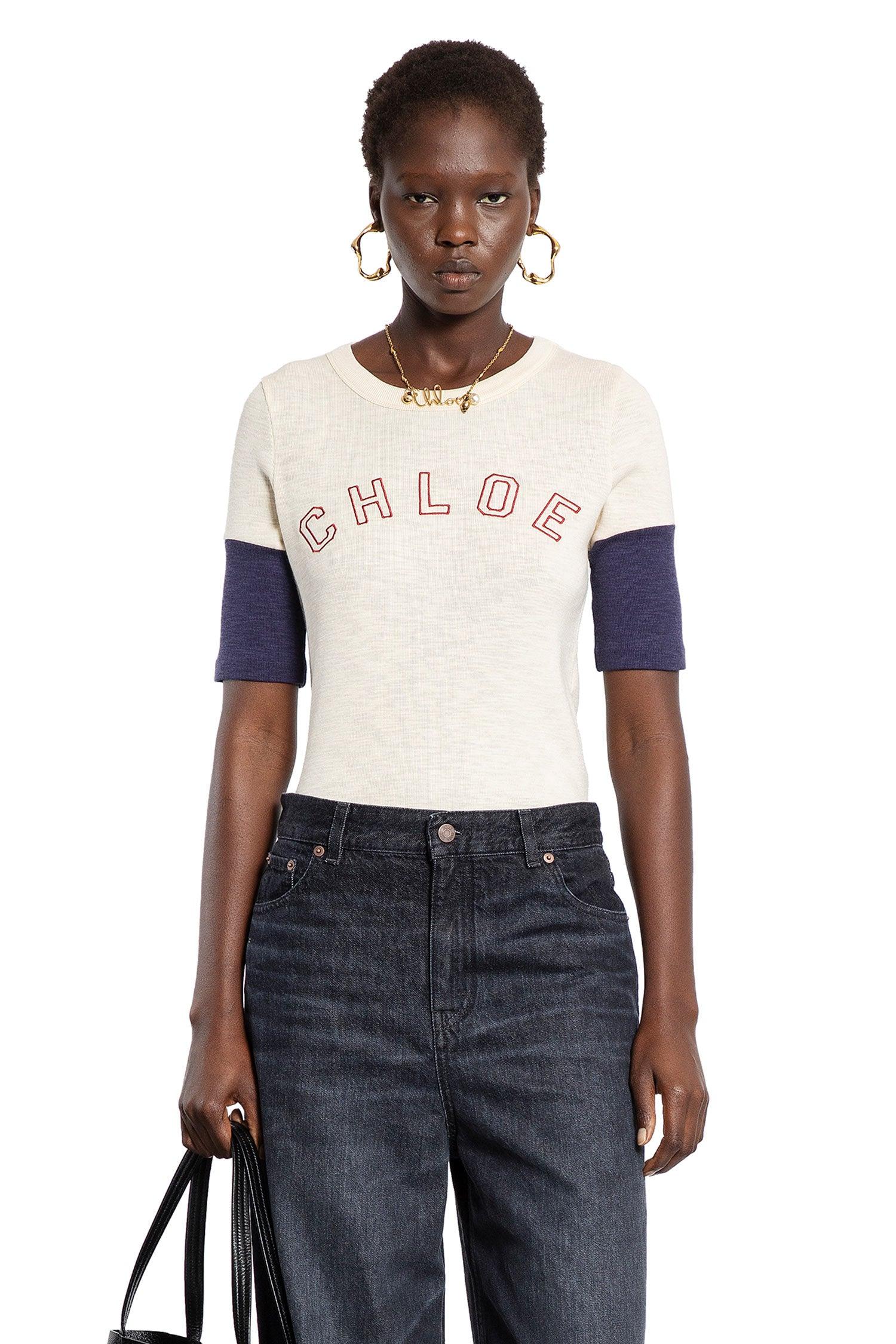 Tシャツ・カットソー CHLOE Women Tops 24WJH03184 BROWN Chloé T-Shirts − Sale: up to −75% | Stylight