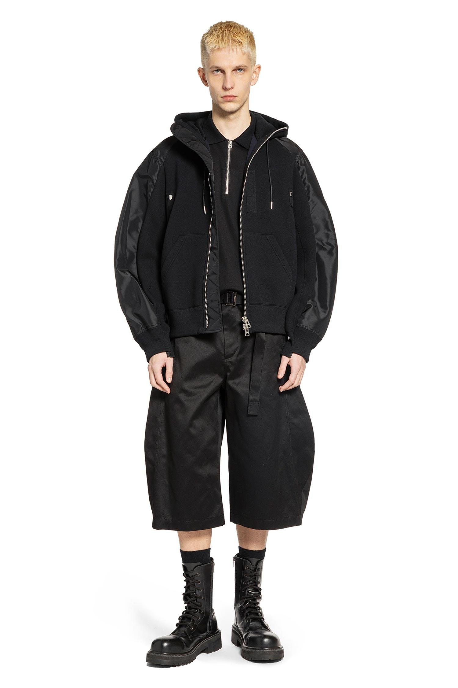 Sacai Cotton Chino Pants in Black for Men | Lyst