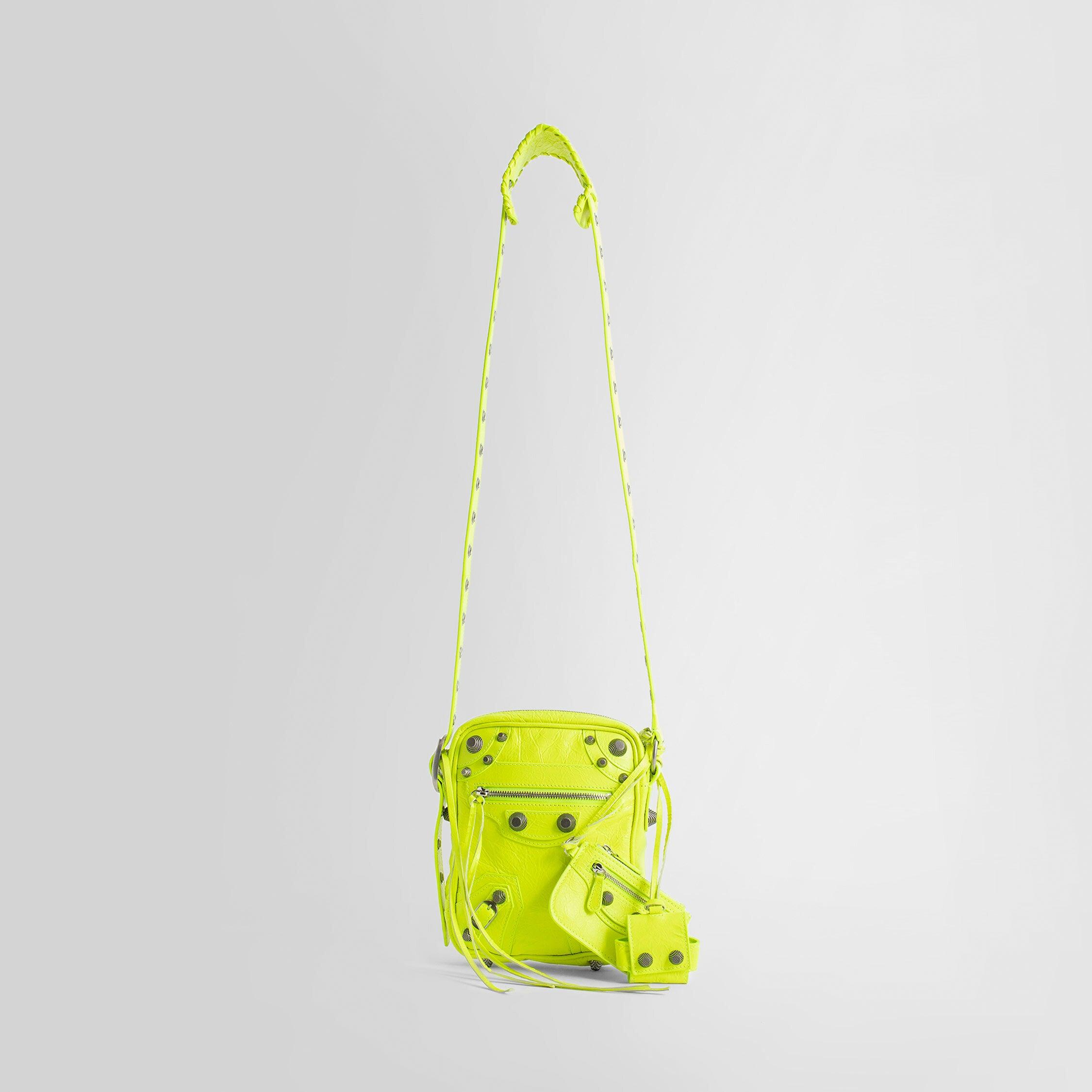 neon yellow balenciaga bag